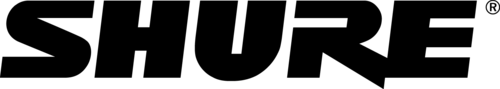 Shure logo without tagline black