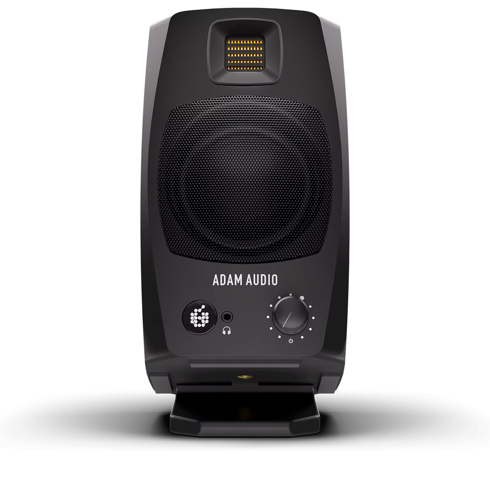 Adam audio d3v desktop monitor black front web product shot