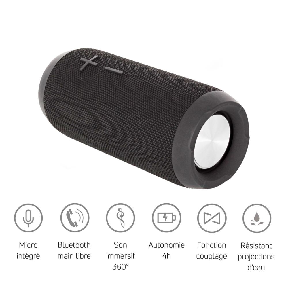 Enceinte nomade bluetooth format compact